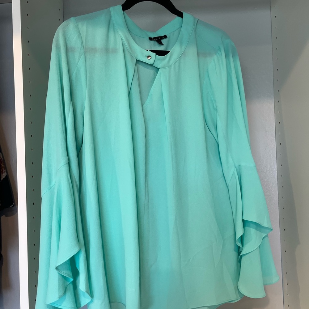 Light blue blouse